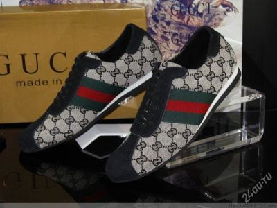 Лот: 1707023. Фото: 1. кроссовки Gucci, р-р 40-41. Кеды, кроссовки, слипоны