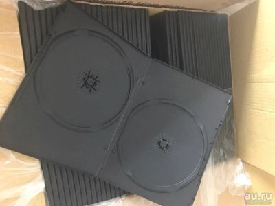 Лот: 10010783. Фото: 1. Боксы для CD дисков двойные коробочки... Органайзеры для дисков, боксы