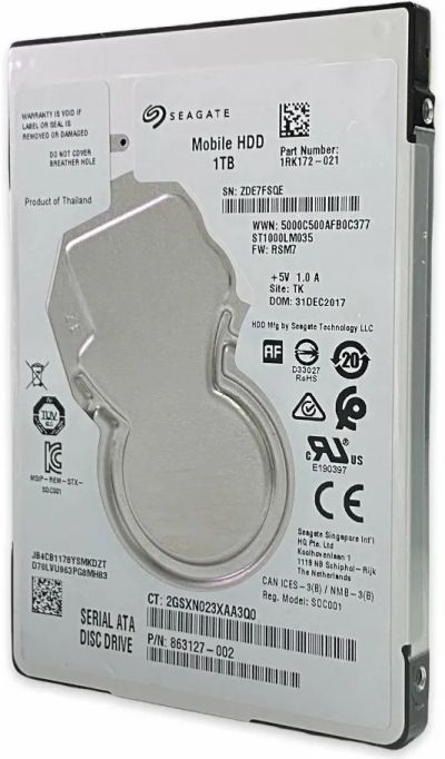Лот: 21131221. Фото: 1. Жесткий диск HDD 1Тб Seagate ST1000LM035. Жёсткие диски (HDD)