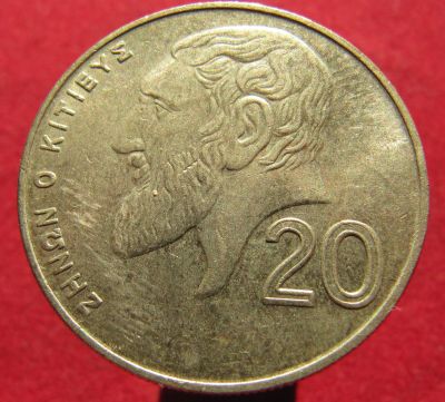 Лот: 18842308. Фото: 1. Кипр 20 центов, 2001 г. Остальные страны