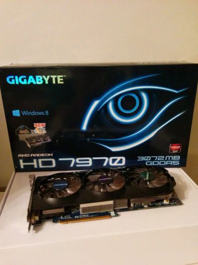 Лот: 5263111. Фото: 1. Видеокарта Gigabyte HD7970 3072MB... Видеокарты