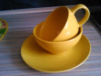 Лот: 5279151. Фото: 1. Новый набор посуды, желтый, 3... Сервизы, наборы посуды