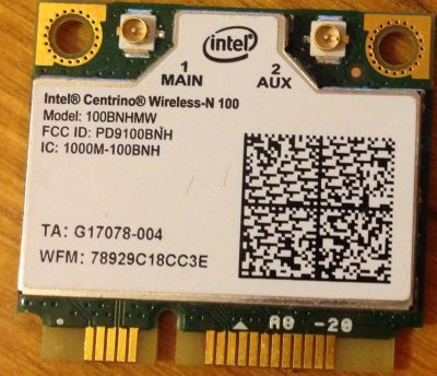Лот: 3812541. Фото: 1. Intel Centrino Wireless-N 100. Сетевые карты