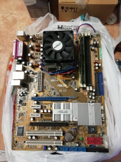 Лот: 14364961. Фото: 1. Asus m2n4-sli + Amd athlon 64... Материнские платы