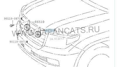 Лот: 3246470. Фото: 1. Звуковой сигнал Toyota оригинальный... Электрооборудование