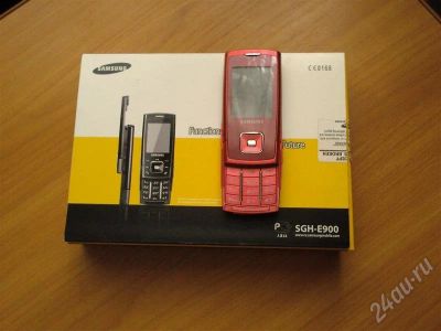 Лот: 262205. Фото: 1. Samsung E-900 (красный). Кнопочные мобильные телефоны