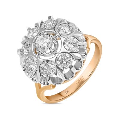 Лот: 24652052. Фото: 1. Кольцо с бриллиантами. Кольца, перстни
