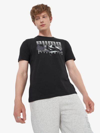 Лот: 25079866. Фото: 1. Футболка мужская PUMA, Черный. Другое (спортивная одежда)