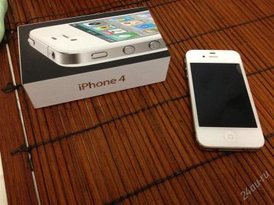 Лот: 2767150. Фото: 1. Iphone 4 16Gb (белый). Смартфоны