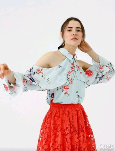 Лот: 13807226. Фото: 1. Блуза Lime, новая, р. 44, с открытыми... Блузы, рубашки, водолазки