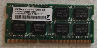 Лот: 5325934. Фото: 1. 2 Гб, DDR -3, PC8500 GoldKey -... Оперативная память