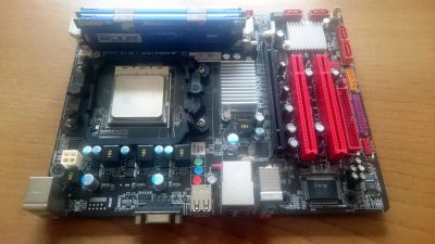 Лот: 10346652. Фото: 1. Biostar MB A780LB + AMD Athlon... Комплекты запчастей