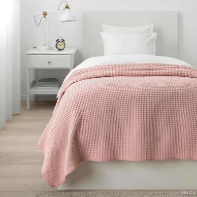 Лот: 15860525. Фото: 1. Покрывало, светло-розовый - 150x250... Пледы, покрывала