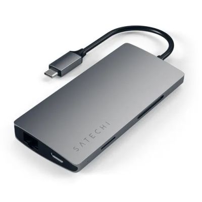 Лот: 21439131. Фото: 1. USB-концентратор Satechi Aluminum... USB-флеш карты