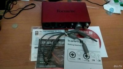 Лот: 8391174. Фото: 1. Звуковая карта Focusrite Scarlett... Микшеры, предусилители, микрофонные эффекты