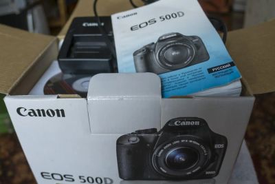 Лот: 8414393. Фото: 1. Canon EOS 500D +55-250 IS. Цифровые зеркальные