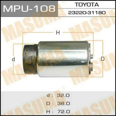 Лот: 18589319. Фото: 1. Бензонасос masuma harrier highlander... Электрооборудование