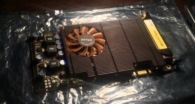 Лот: 9309663. Фото: 1. Zotac Nvidia GeForce 9800GT... Видеокарты