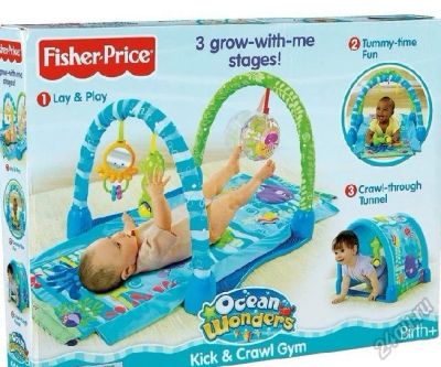 Лот: 5800105. Фото: 1. Игровой коврик Fisher-Price "Чудеса... Развивающие коврики