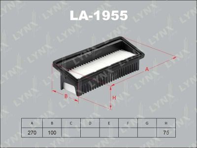 Лот: 13357170. Фото: 1. Lynx LA-1955 Воздушный фильтр. Расходные материалы