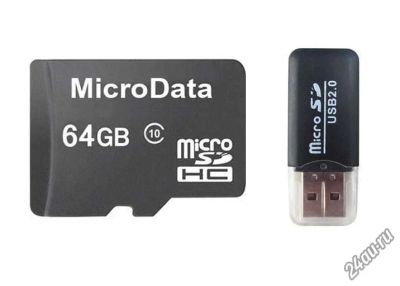 Лот: 5657862. Фото: 1. Память micro sd 10 class 64gb... Карты памяти