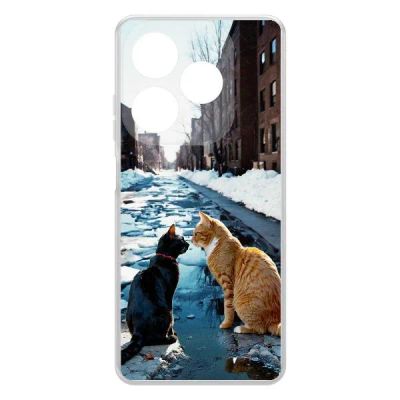 Лот: 25134581. Фото: 1. Чехол Krutoff Clear Case "Мартовские... Чехлы, бамперы