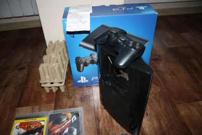 Лот: 7021141. Фото: 1. Sony Playstation 3 отличный комплект... Игровые приставки, консоли