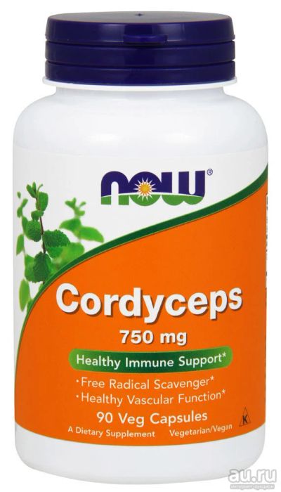 Лот: 10170478. Фото: 1. Cordyceps 750 мг. 90 капс. NOW... Другое (красота и здоровье)