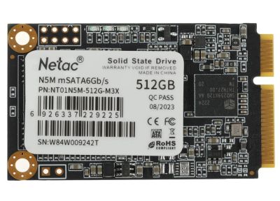 Лот: 24946407. Фото: 1. SSD-накопитель mSATA 512GB Netac... SSD-накопители