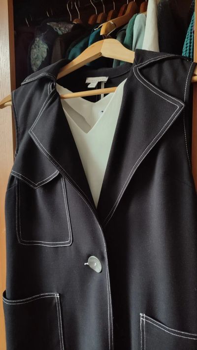 Лот: 25647251. Фото: 1. Жилет женский чёрный Top Shop... Нижнее бельё