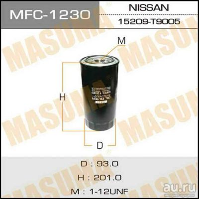 Лот: 14321626. Фото: 1. Masuma MFC-1230 Фильтр масляный... Расходные материалы