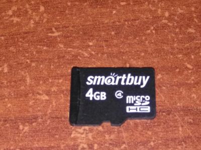 Лот: 11684644. Фото: 1. Флеш-карта mictoSD на 4гб. USB-флеш карты