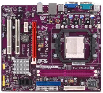 Лот: 357724. Фото: 1. EliteGroup Socket-AM2+ GF6100PM-M2... Материнские платы