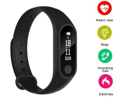 Лот: 12671113. Фото: 1. Фитнес браслет M2 Smart Band с... Смарт-часы, фитнес-браслеты, аксессуары