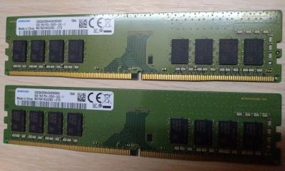 Лот: 17493523. Фото: 1. Память DDR4 16Gb ( 8x2) samsung... Оперативная память
