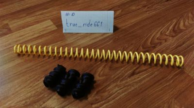 Лот: 6639399. Фото: 1. Жёлтая пружина для Boxxer/Domain... Запчасти