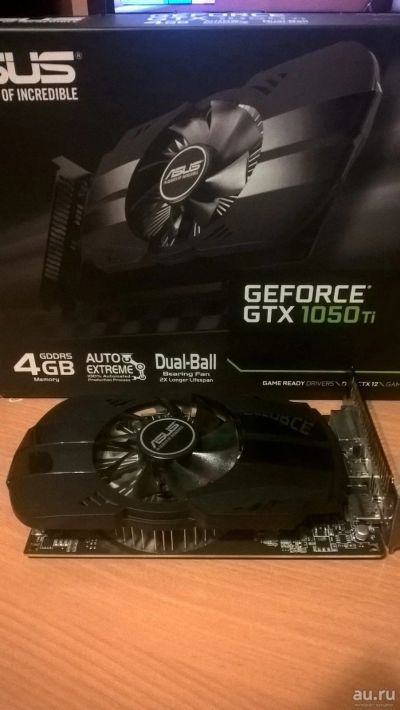 Лот: 13424667. Фото: 1. Asus Geforce GTX 1050 ti Phoenix... Видеокарты