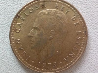 Лот: 13853924. Фото: 1. Монета Испании 1 песета, 1975... Европа