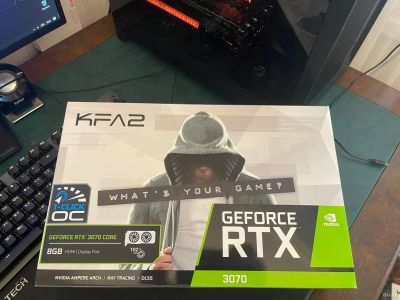 Лот: 17394686. Фото: 1. KFA2 RTX 3070 CORE. Видеокарты