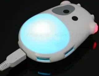 Лот: 5604475. Фото: 1. USB-хаб с подсветкой "Корова". Платы расширения, контроллеры, доп. порты