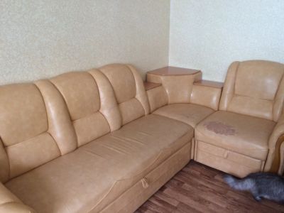 Лот: 5169797. Фото: 1. Диван угловой + кресло. Диваны