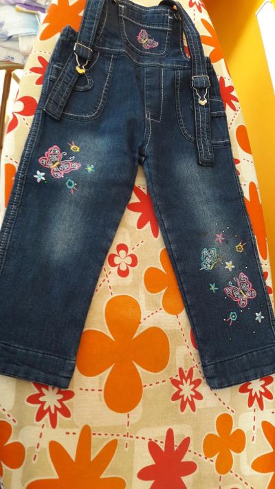 Лот: 7934368. Фото: 1. Брючки джинсовые на флисе. Брюки, шорты, джинсы