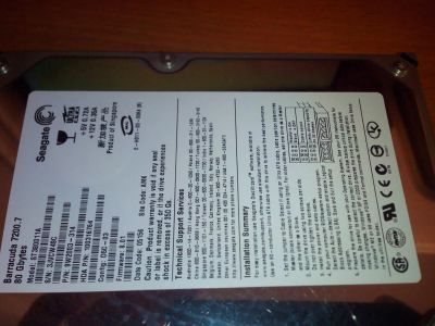 Лот: 6328116. Фото: 1. винт на 80gb ide. Жёсткие диски (HDD)