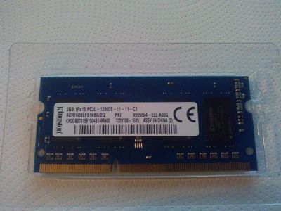 Лот: 8256609. Фото: 1. Kingston 2GB SO-DIMM DDR3L. Оперативная память
