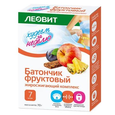 Лот: 23689693. Фото: 1. Худеем за неделю батончик Жиросжигающий... Лекарства
