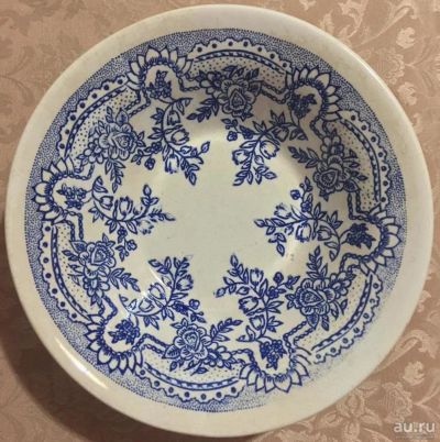 Лот: 8032587. Фото: 1. 2 глубокие тарелки СССР /Каменный... Фарфор, керамика
