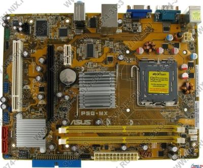 Лот: 921678. Фото: 1. ASUS P5G-MX LGA775 <i945GC> PCI-E... Материнские платы