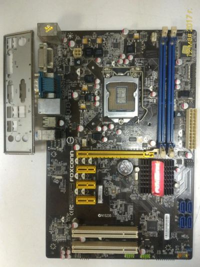 Лот: 9673357. Фото: 1. Материнская плата foxconn p67a1... Материнские платы