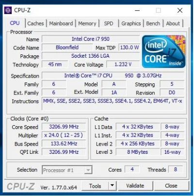 Лот: 8508372. Фото: 1. Intel Core i7-950. Процессоры