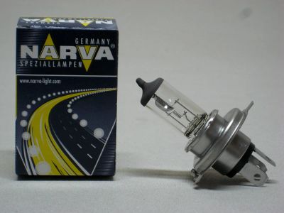 Лот: 8583978. Фото: 1. Лампа H4 Narva 12В 60/55Вт Р-43t... Оптика и освещение